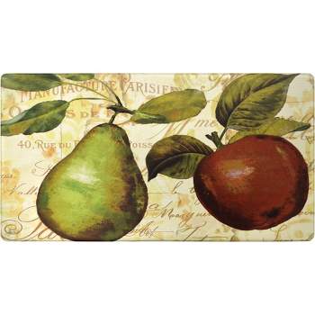 Green Pear 20" x 36" Oil & Stain Resistant Anti-Fatigue Kitchen Floor Mat