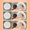 19’’ Large Vanity Mirror with Lights, Lighted Round Makeup Mirror with Smart Touch Control, 3 Colors Dimmable Vanity Mirror, 360° Rotation - 4 of 4