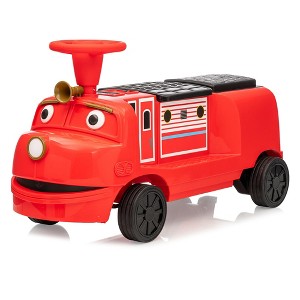 12V Ride On Train Trackless, 2 Seater Kids Ride On Toy with Removable Storage Chair, Light, Music, Kids Electric Car for 3+ (Carriage Not Included) - 1 of 4