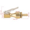 Unique Bargains Car Tire Chuck Clip Air Inflator Compressor Pump Adapter Accessories Gold Tone - 3 of 4