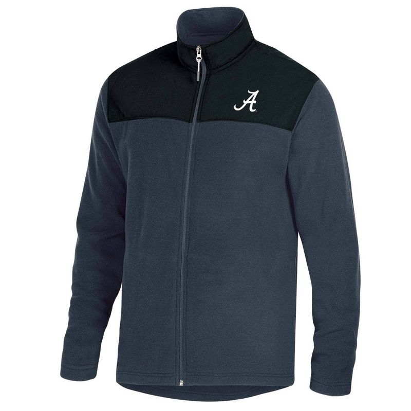 NCAA Alabama Crimson Tide Gray Fleece Full Zip Jacket, 1 of 4