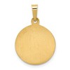 Black Bow Jewelry 14k Yellow Gold Hollow St. Anne Medal Pendant - 3 of 4