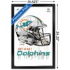 Trends International NFL Miami Dolphins - Drip Helmet 20 Framed Wall Poster Prints - 3 of 4