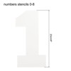 Unique Bargains PET Plastic Reusable Washable High-Temperature Resistant Number Stencil 9 Pcs - 2 of 4
