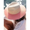 Shiraleah Pink and Natural Armida Sun Hat - image 2 of 4