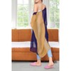 LA LEELA Women's Summer Holiday Beachwear Long Bathing Suit Open Front Boyfriend Swimwear Coverups Vacation Duster Cardigan 1X-2X Blue, Solid - 2 of 4