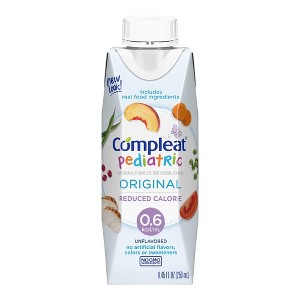 Nestlé Compleat Pediatric Reduced Calorie Liquid 250mL  Real Food–Based Tube Feeding Formula for Kids, Case of 24 - 1 of 4