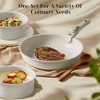 FONTOI 12 pcs Pots and Pans Set, Nonstick Kitchen Induction Cookware Suit with Detachable Handle, Dishwasher Oven Safe Cook, Beige, 10.2"*10.2"*3.1" - 2 of 4