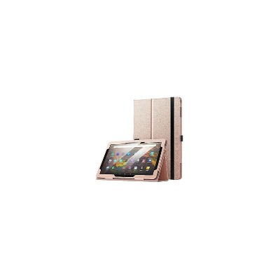 SaharaCase Bi-Fold Folio Case for Amazon Fire HD 10 (2021) Rose Gold (TB00117)