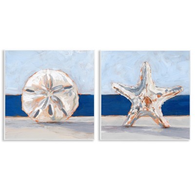 Stupell Industries Sea Life Starfish Seashell Painting, 12" x 12"