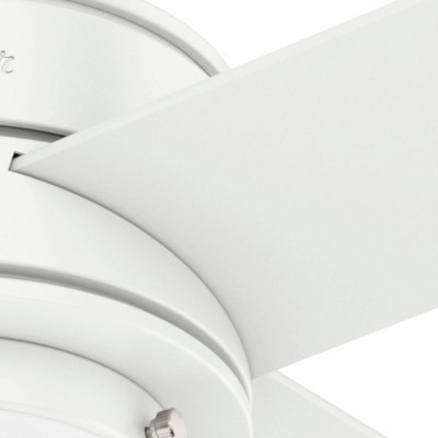 Hepburn 44" Matte White LED Chandelier Ceiling Fan with Remote