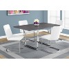 Monarch Specialties Dining Table 60Inch Rectangular Kitchen Dining Room Laminate White Contemporary Modern - 4 of 4