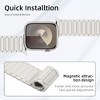 HTUTWOO Magnetic Silicone Compatible with Apple Watch Band Ultra 2 ＆Ultra 49mm 46mm 45mm 44mm 42mm 41mm 38mm for Women men - 4 of 4