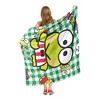 Sanrio Keroppi Playtime Plaid Silk Touch Throw Blanket 50x60 Inches - 4 of 4