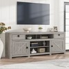 Cabihome TV Stand for 75 inch TV, Farmhouse TV Consoles with Storage, Rustic Wooden Entertainment Center, Tall Center Table for Living Room Gray - 4 of 4