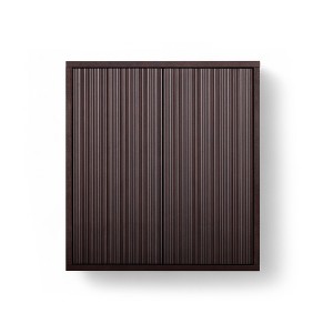 Tremolo Modern Boho 2-Door Wall Cabinet with Solid Wood & Contemporary Fluted Fronts - Teamson Home - 1 of 4