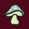 Dalix Mushroom Glow in the Dark Embroidered Zip Hoodie Fleece Fungi Long Sleeve Pocket Warm Soft Mens - 2 of 4