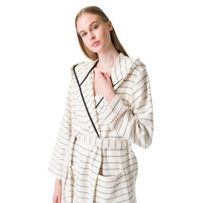 Olive & Linen Cloud Soft Turkish Towel Robe