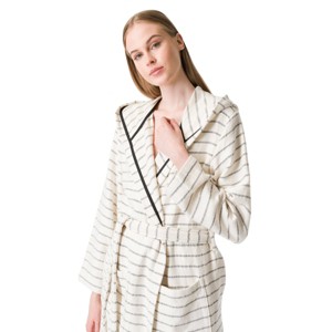 Olive & Linen Cloud Soft Turkish Towel Robe - 1 of 4
