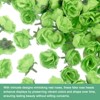 Unique Bargains Silk Plastic Small Faux Rose Artificial Flower Heads 1.2 inch - 2 of 4
