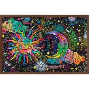 Trends International Dean Russo - Sun And Moon Framed Wall Poster Prints - 1 of 4