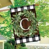 Wreath Monogram C Double-Sided House Flag Everyday 28" x 40" Briarwood Lane - 4 of 4