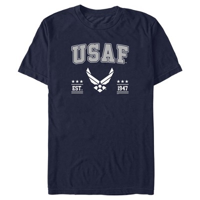 Men's United States Air Force Est. 1947 Logo T-shirt - Navy Blue - Large :  Target