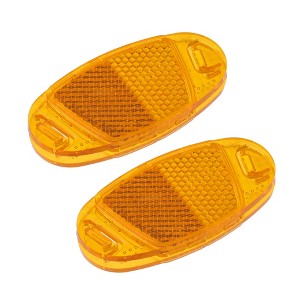 Unique Bargains Bicycle Warning Reflector for Bike Bicycle ABS 2pcs - 1 of 4