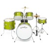 Ashthorpe 5-Piece Complete Junior Drum Set with Brass Cymbals - Advanced Beginner Drum Kit - 2 of 4