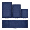 Edge Bath Rug 100% Premium Cotton Ultra-Soft Water Absorbent Tufted Solid Reversible 4 Piece Bathroom Rug Set for Machine Washable Bathmat - 2 of 2