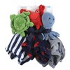 Hudson Baby Infant Boy Animal Face Security Blanket, Sea Creatures, One Size - 2 of 4
