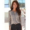 Women's Keyhole 3/4 Sleeve Top - LASCANA - 3 of 4