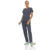 Medichic Women's Medical Scrubs Set- V-Neck with Flare Pant - 2 of 4