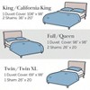 Oversized California King Duvet Cover Set - Easy Care, Fade - Resistant, Includes 1 Duvet Cover and 2 Pillow Shams,Grey - 3 of 4