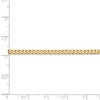 Black Bow Jewelry 2.9mm 14k Yellow Gold Solid Beveled Curb Chain Necklace - 4 of 4