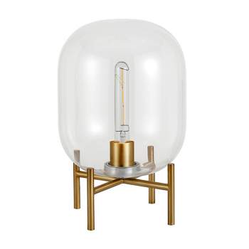 Hampton & Thyme 15.38" Tall Table Lamp with Glass Shade