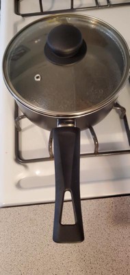 Farberware Smart Control 2qt Aluminum Covered Saucepan Black : Target