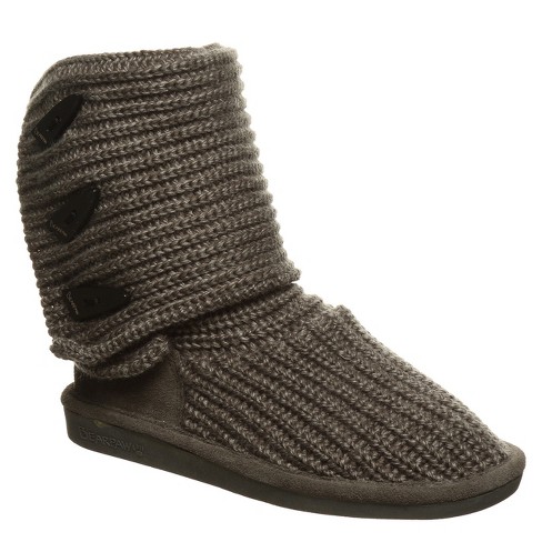 Bearpaw Women s Knit Tall Boots Gray Size 11 Target