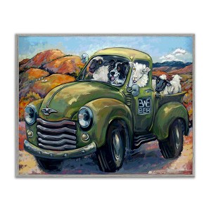 Stupell Industries Sheep Dog Funny Ewe-beer Pun Southwestern Country Scene, 30" x 24" - 1 of 4