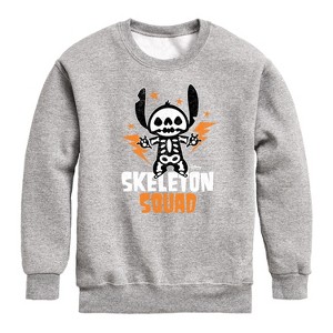 Boys' - Disney - Skeleton Squad Graphic Long Sleeve Fleece Sweatshirt - 1 of 4