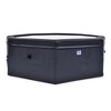 Jleisure Avenli Aegean 1,200 Liter 65 inch 6 Person Portable Rigid Foam Wall Hot Tub Spa with Insulated Cover and Floor Protector, Black - 2 of 4