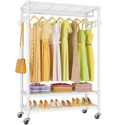 Vipek R1 Plus Rolling Clothes Rack With Locking Wheels, Portable Closet ...