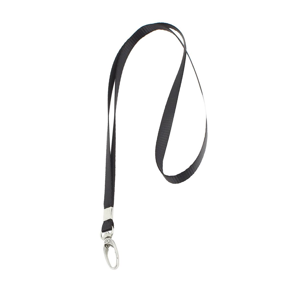 Unique Bargains Household Swivel Lobster Clasp Neck Strap Lanyard for ID Badge Holder Key Black - thumbnail 3