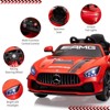 Ride on Car for Kids, 12V Licensed Benz AMG Electric Vehicles Battery Powered Sports Car,Sound System, LED Headlights - 4 of 4