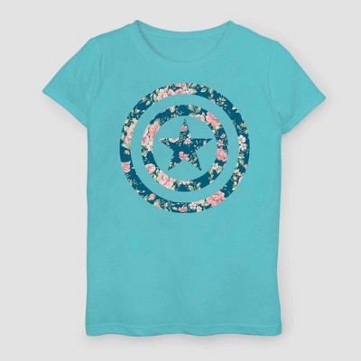 girls captain america shirt