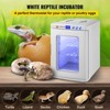 VEVOR Reptile Incubator, 25L Scientific Lab Incubator, Cooling and Heating 5 °C to 42 °C Automatic Incubator, 12V/110V Reptile Egg Hatchery,White - 3 of 4