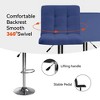 COMHOMA Bar Stools Set of 2/4,  Modern PU Leather Swivel Adjustable Counter Bar Stool - 3 of 4