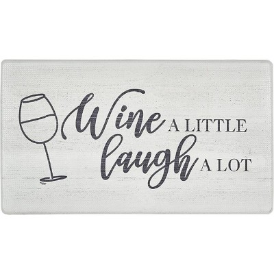 J&V TEXTILES Anti Fatigue Kitchen Mat Cushioned Anti Fatigue, Non Slip Waterproof Mat Standing Desk, 20x36x1/2 inches  (Wine A Little)