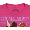 Seven Times Six Disney Princess Girls' It's All About The Journey 4 Princess T-Shirt Pink - 3 of 3