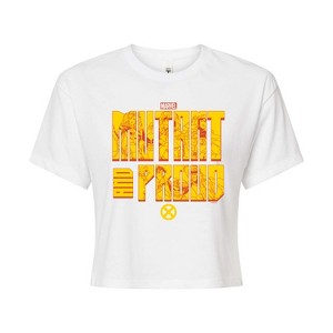 Women's - Marvel - X-Men Mutant And Proud Cropped Graphic T-Shirt - 1 of 4